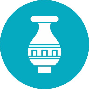 Vazo. Web simgesi basit illüstrasyon