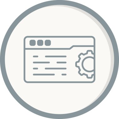 Web Ayarları, vites simgesi çizimi 