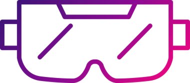 Ar Glasses Web simgesi vektör çizimi