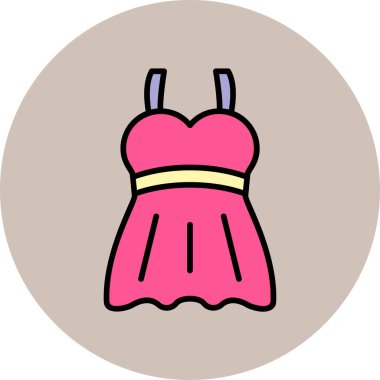 Elbise. Web simgesi basit illüstrasyon 