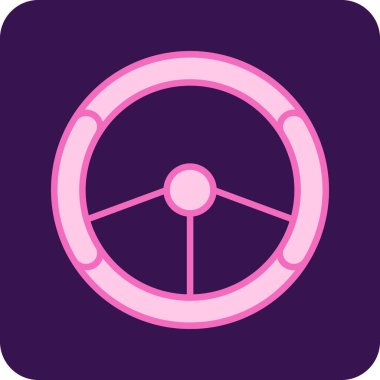 Tekerlek. Web simgesi basit illüstrasyon 