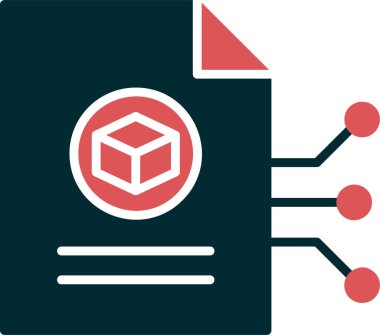 Dijital renk vektörü şifreleme para birimi simgesi