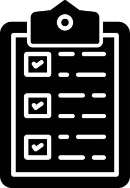 Dijital platformlar için kontrol listesi sembolü resmi.