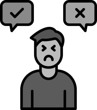 Karar adamı ikonu. Basit tasarım