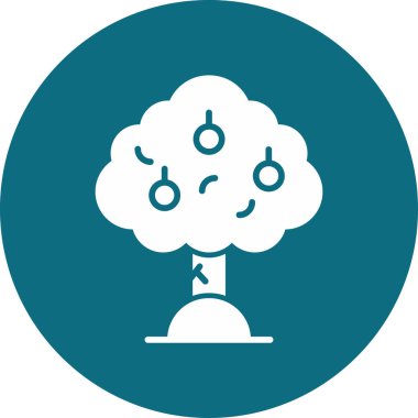 Portakal ağacı. Web simgesi basit illüstrasyon 