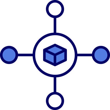 Soyut yaratıcı vektör kripto birim vektör simgesi