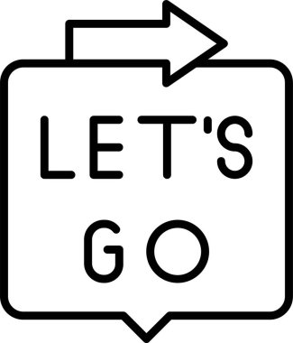 Hadi gidip ok ikonu vektör illüstrasyonunu yapalım