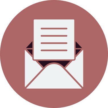 E-posta. Web simgesi basit illüstrasyon 