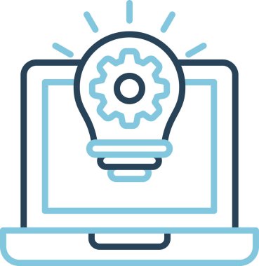 dizüstü bilgisayar simgesi, vektör illüstrasyonu basit tasarım