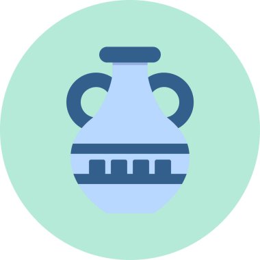 Vazo. Web simgesi basit illüstrasyon