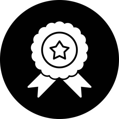 Rozet. Web simgesi basit tasarım