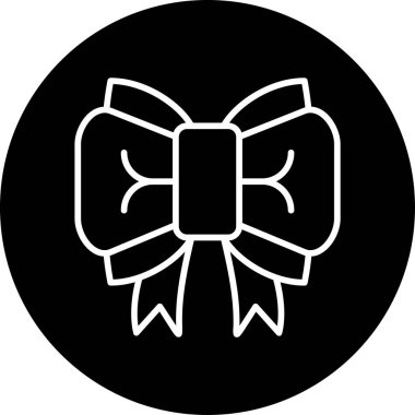 Kurdele yayı. Web simgesi basit illüstrasyon