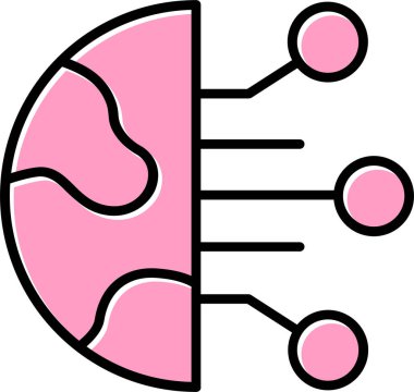 Dijital simge. Web tasarımı için özet çizim vektörü