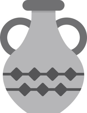 Vazo. Web simgesi basit illüstrasyon