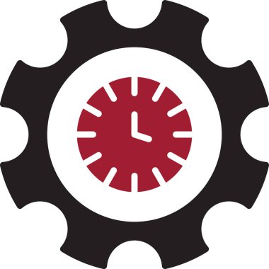 Düz dişli simge vektör çizim