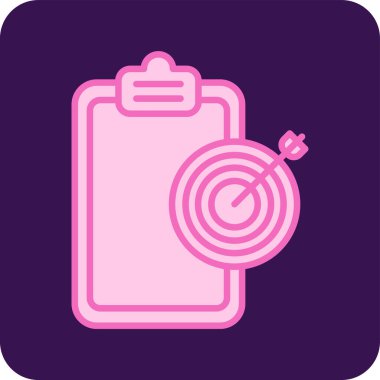 Hedef Simge Vektör Resimleri Beyaz Arkaplanda İzole Edildi 