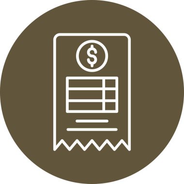 Bill simgesi, vektör illüstrasyonu basit tasarım