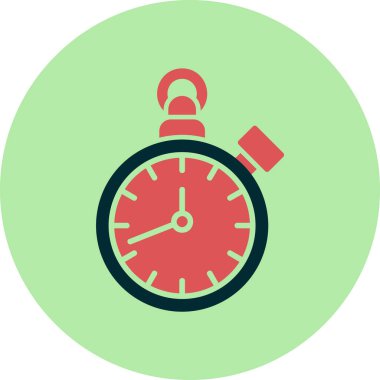 Eski saat simgesi vektör illüstrasyonu