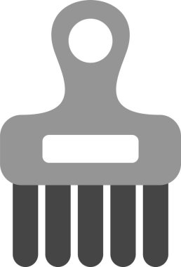 saç tarak ikonu vektör illüstrasyonu  