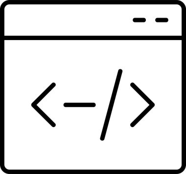 Tarayıcı modern simgesinin vektör illüstrasyonu