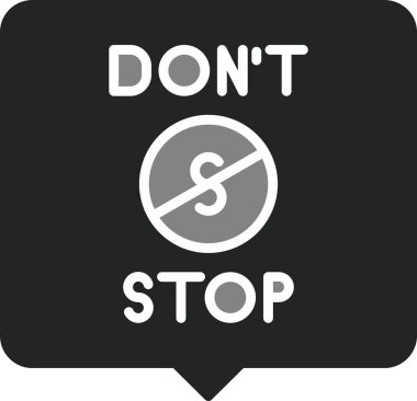 Simgeyi durdurma. Web simgesi basit illüstrasyon