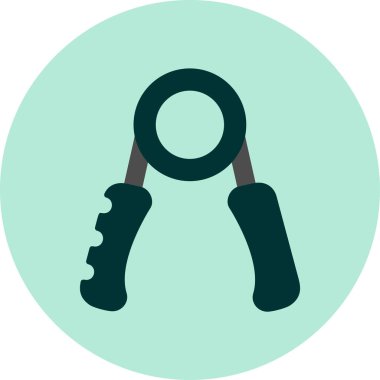 El ve bilek dayanıklılık eğitimi için el kavrayıcı simgesi, spor ekipmanları.