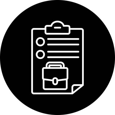 Görev modern simgesinin vektör çizimi