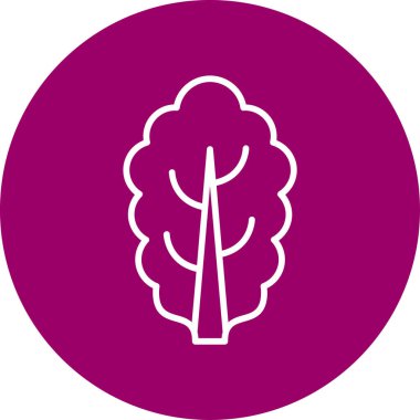 Ağaç. Web simgesi basit illüstrasyon 