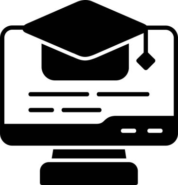 Öğrenmek. Web simgesi vektör illüstrasyonu