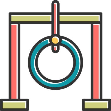 Salıncak ağ ikonu vektör illüstrasyonu