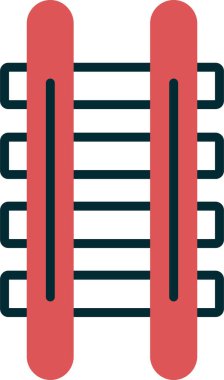 Demiryolu simgesi vektör illüstrasyonu