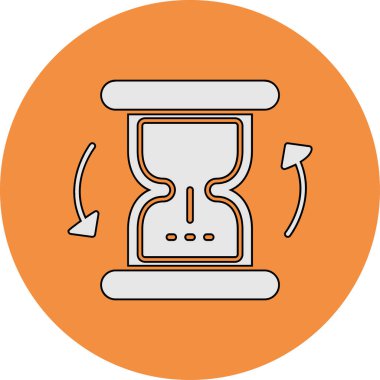 saat, saat, simge vektör illüstrasyonunu izle