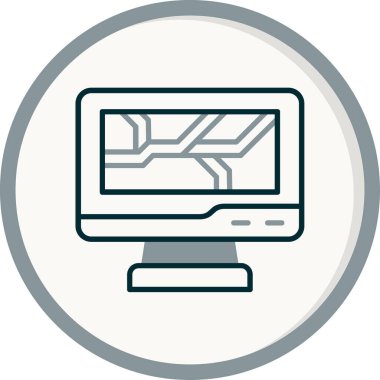 Ayrıntılı plan. Web simgesi vektör illüstrasyonu