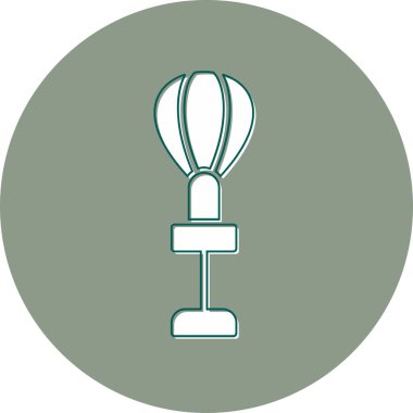 Punching Ball web simgesi, basit vektör illüstrasyonu