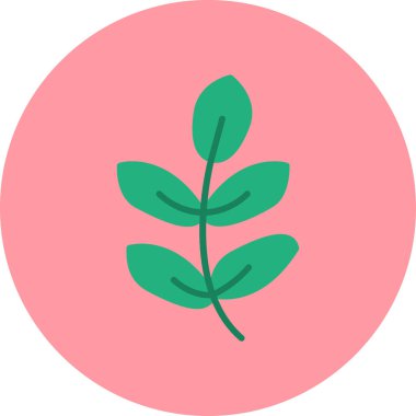 Royal Fern simge vektör illüstrasyonunu bırakıyor