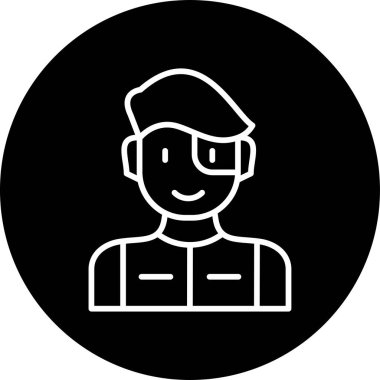 Süper kahraman ağ simgesi, vektör illüstrasyonu