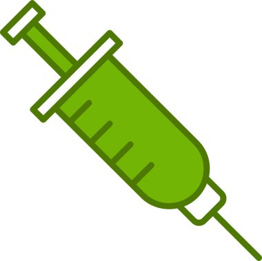 Tıbbi tedavili şırınga, doğrusal sanat