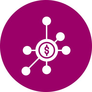 Basit çeşitlendirme düz vektör simgesi