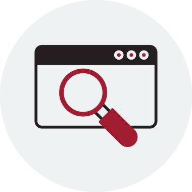 Veri analizi. Web simgesi basit illüstrasyon 