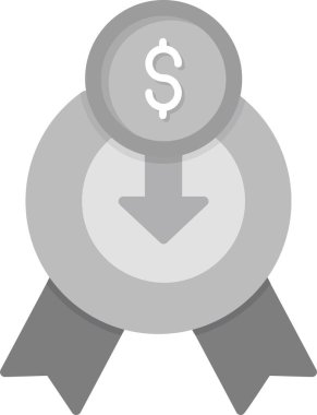 Bonus değer kaybı simgesi, vektör illüstrasyonu