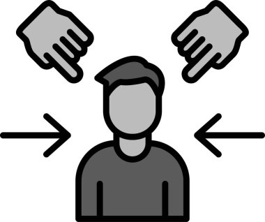 Göz korkutucuydu. Web simgesi basit tasarım