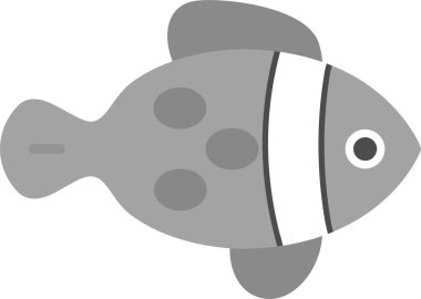 Balık. Web simgesi basit illüstrasyon 