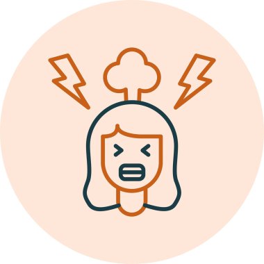 Hüsrana uğradım. Web simgesi basit illüstrasyon