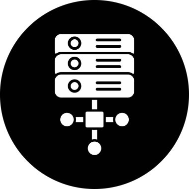 ağ paylaşım sunucu vektör illüstrasyonu