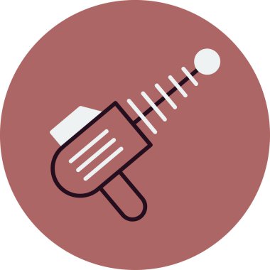 Lazer silahı, silah ikonu, vektör illüstrasyonu