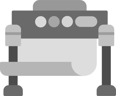 Yazdırıyorum. Web simgesi basit illüstrasyon