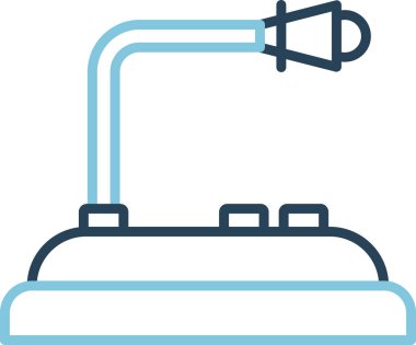 mikrofon simgesi, vektör illüstrasyonu 