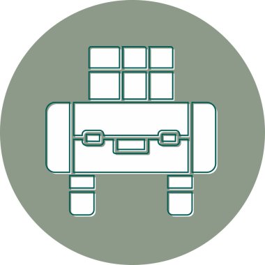 Bir tablo simgesinin vektör illüstrasyonu