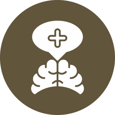 Basit Düşünme simgesinin vektör illüstrasyonu 