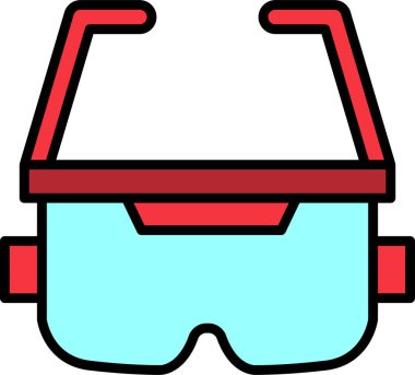 Ar Glasses Web simgesi vektör çizimi